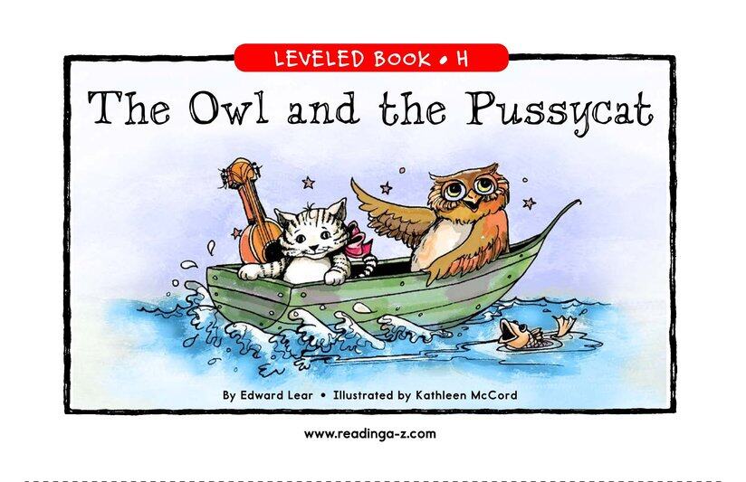 The Owl and the Pussycat绘本故事第2页