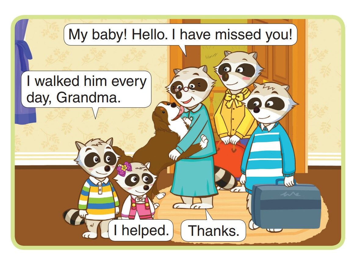 Welcome Home, Grandma!绘本故事第5页