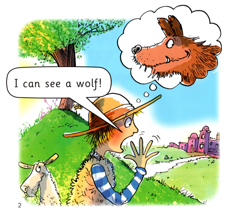 The Boy Who Cried Wolf!绘本故事第3页