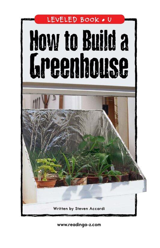 How to Build a Greenhouse绘本故事第2页