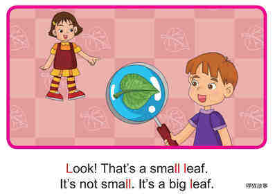 'L' words -  Look! That's a Small Leaf!绘本故事第2页