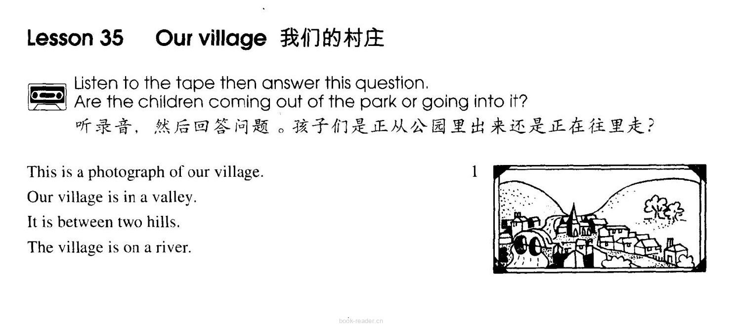 1-035 Our Village绘本故事第2页
