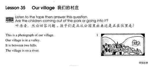 1-035 Our Village绘本故事第2页