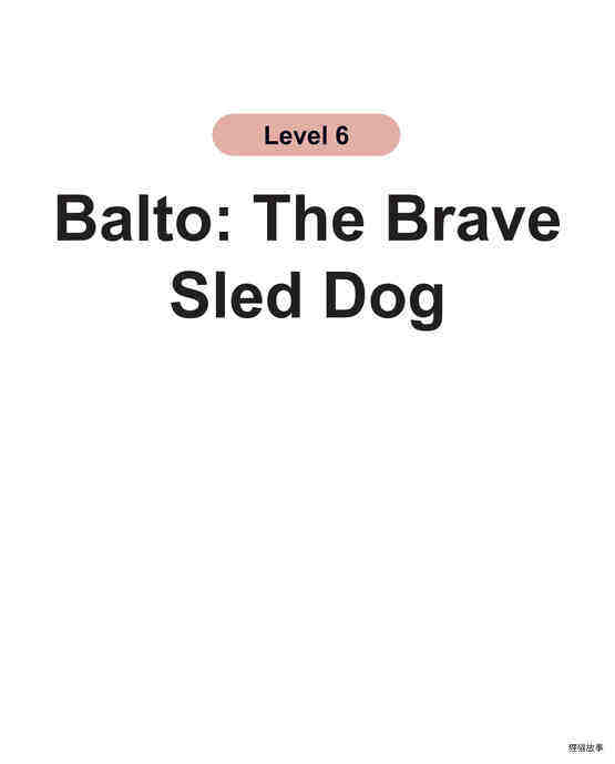 Balto：The Brave Sled Dog