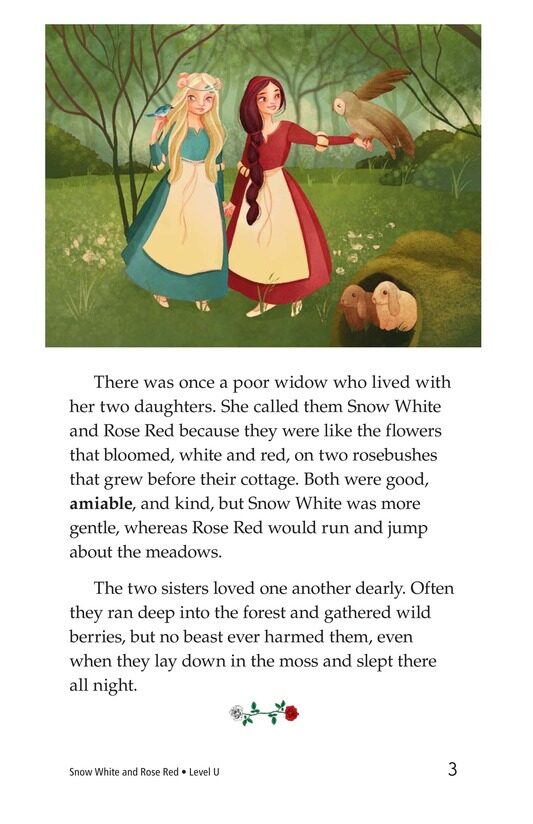 Snow White and Rose Red绘本故事第3页