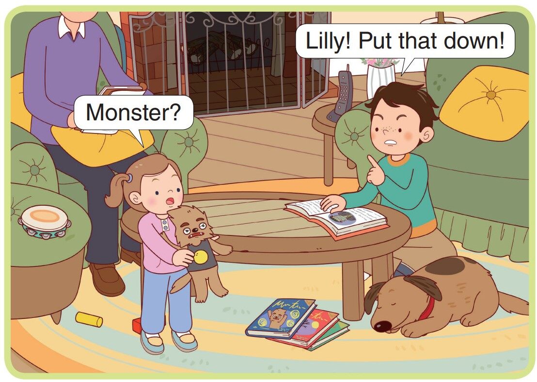 The Monster Party绘本故事第3页