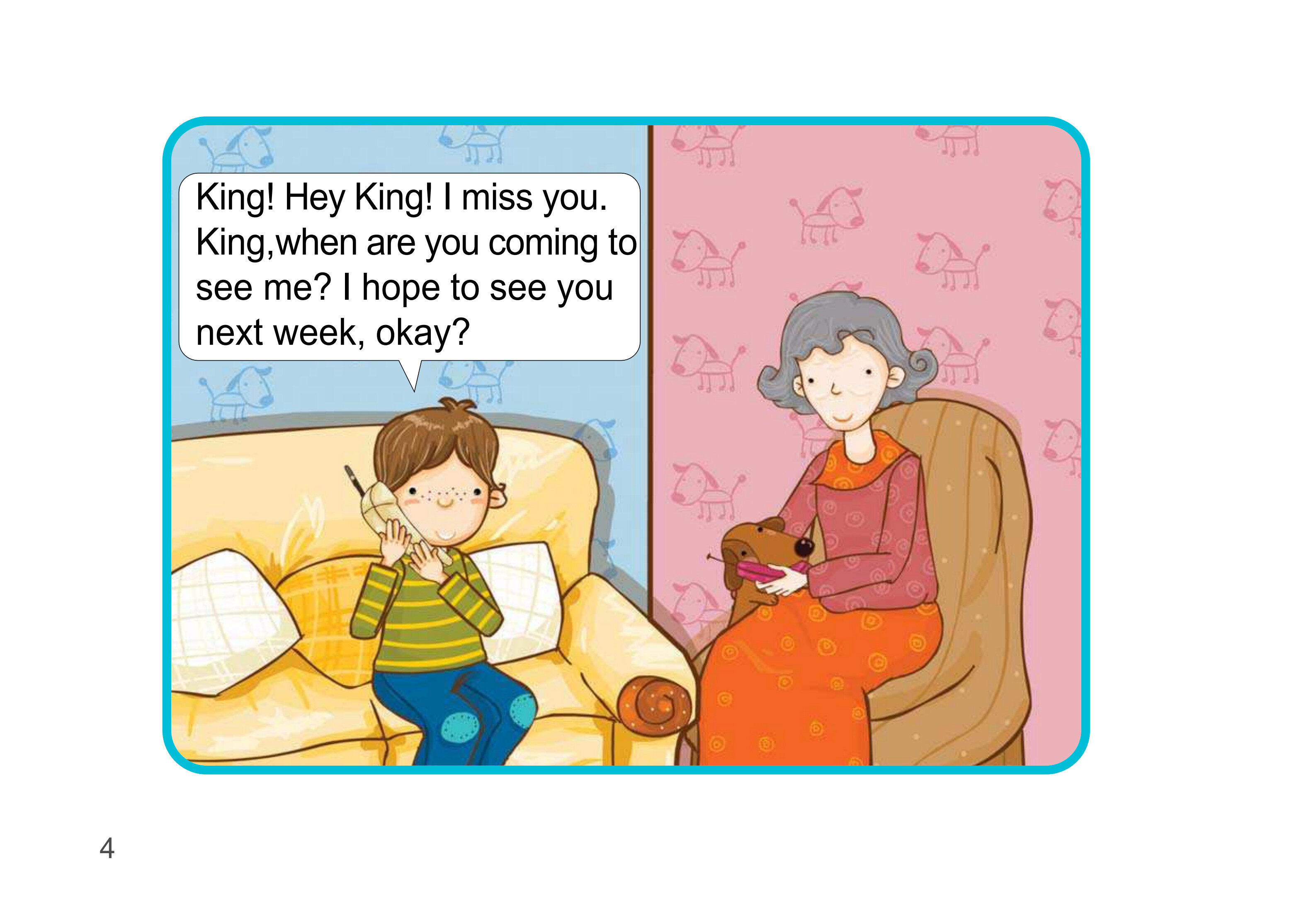 I Miss Him绘本故事第5页