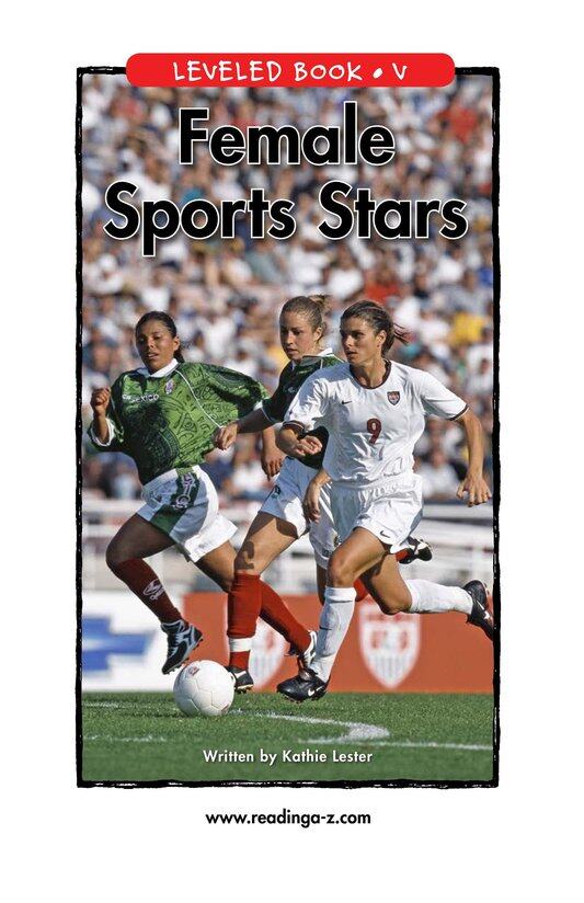 Female Sports Stars绘本故事第2页