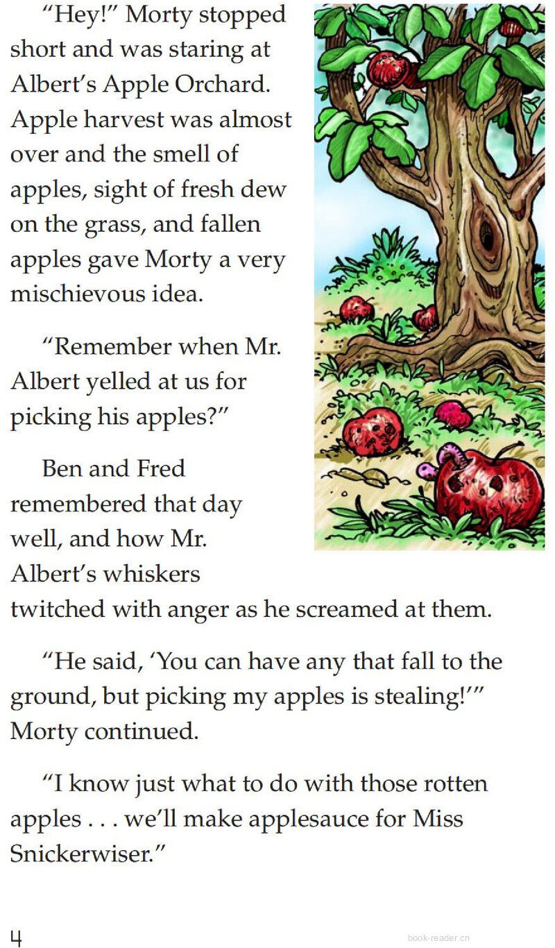 Morty and the Teacher's Apples绘本故事第4页