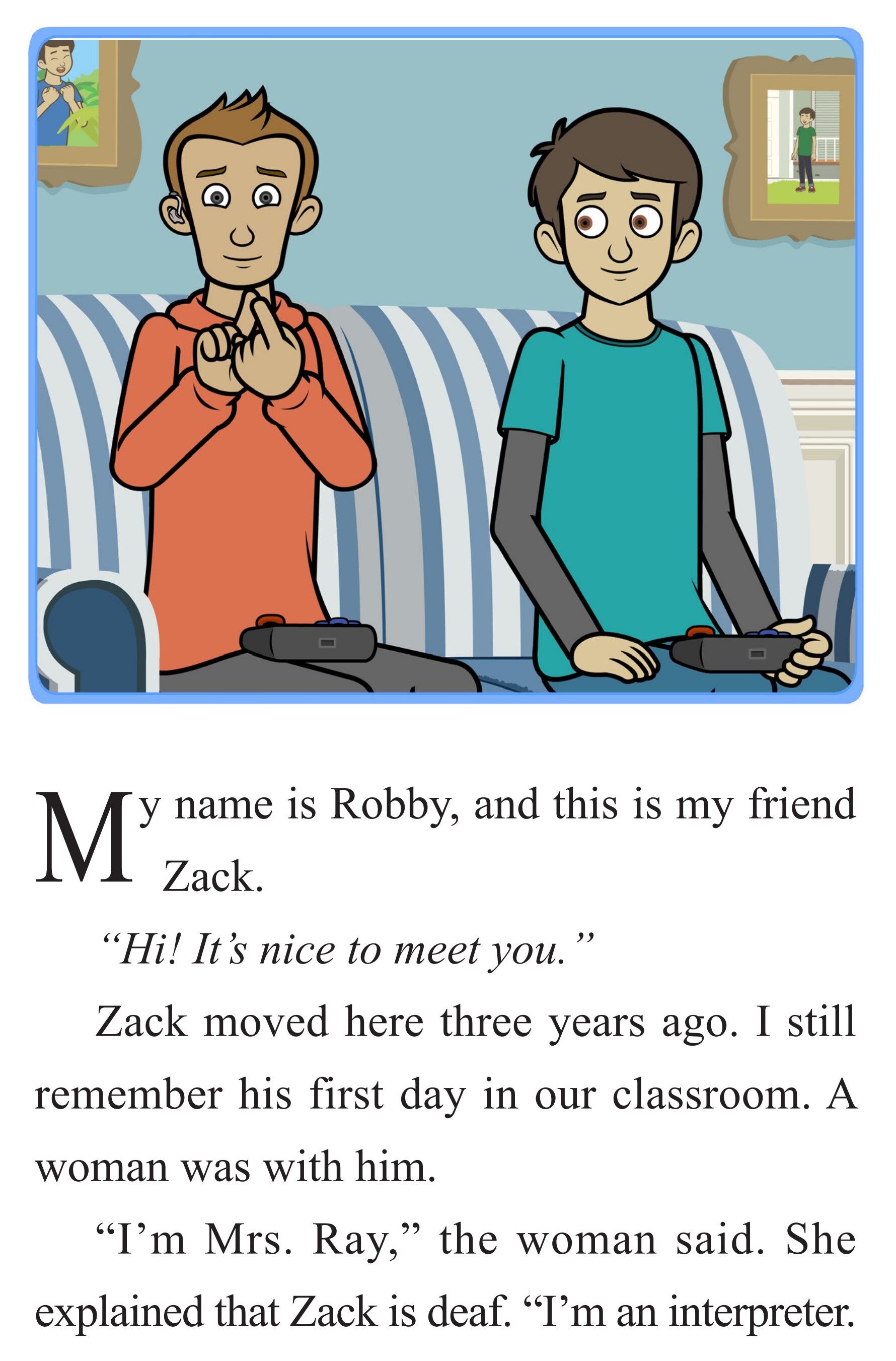 Sign Language Buddies绘本故事第2页
