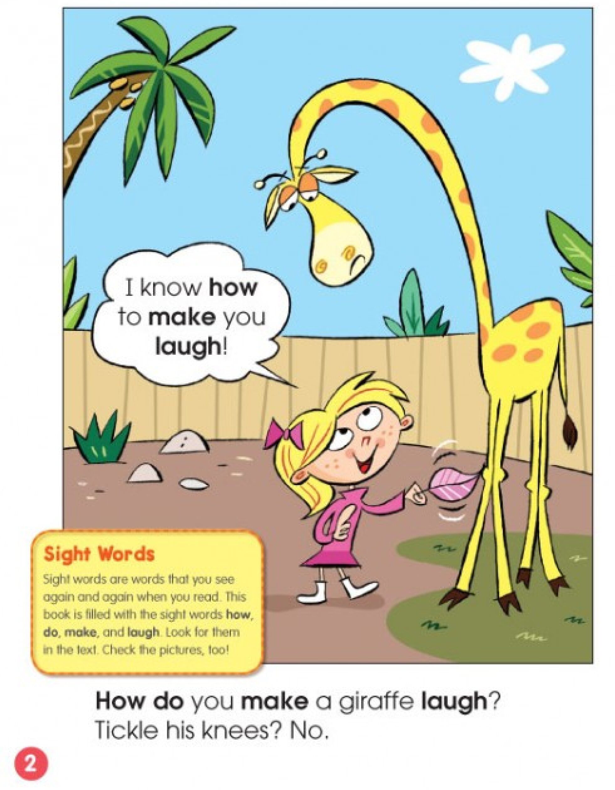 How Do You Make a Giraffe Laugh?绘本故事第2页