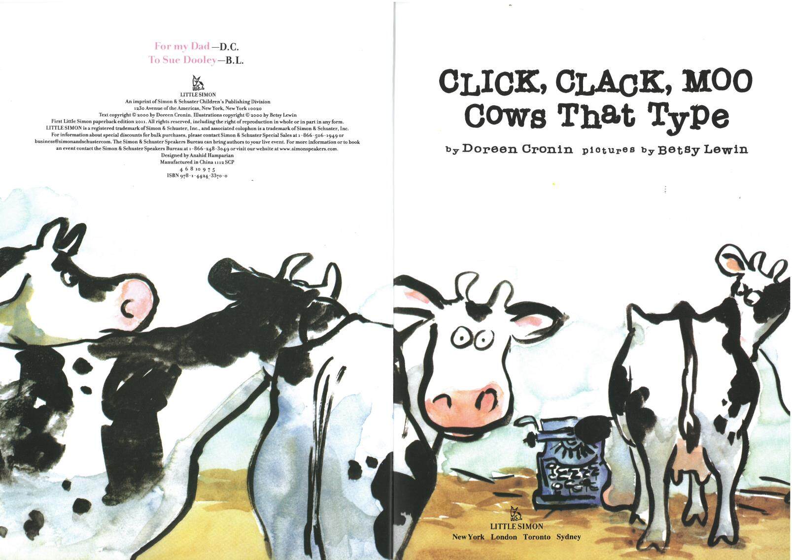 Click,Clack,Moo Cows That Type绘本故事第3页