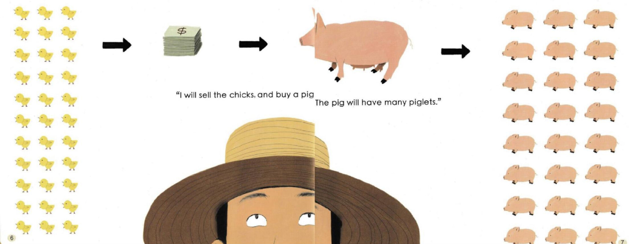 The Farmer and the Cucumbers绘本故事第5页