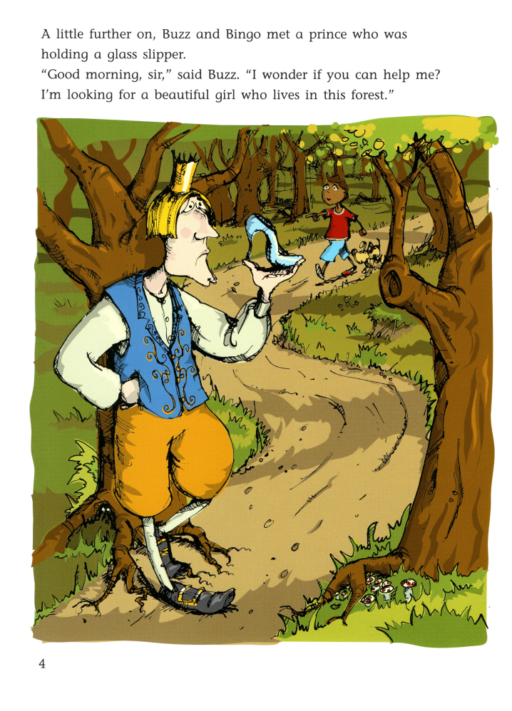 Buzz and Bingo in the Fairytale Forest绘本故事第4页