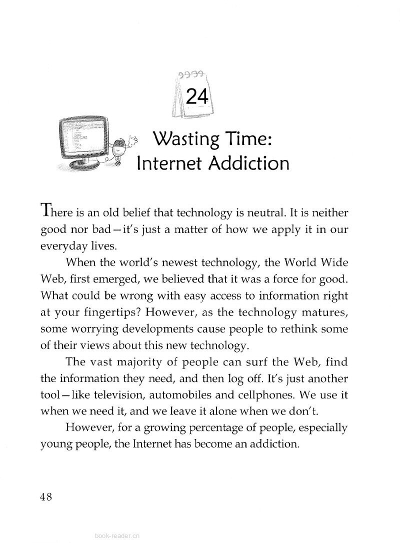 Wasting Time: Internet Addiction绘本故事第2页