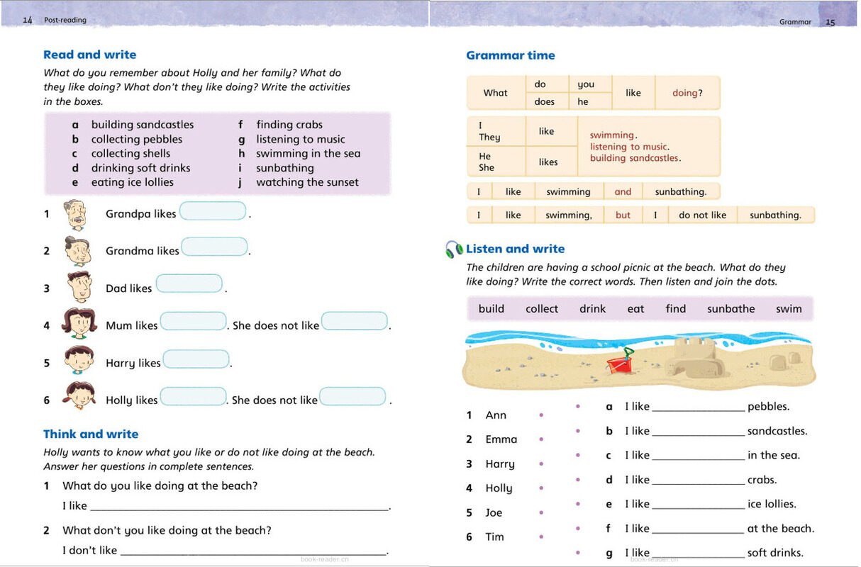 3B Unit 2 Beach fun绘本故事第4页