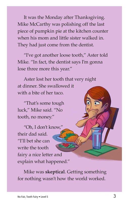Book 5 No Fair,Tooth Fairy绘本故事第3页
