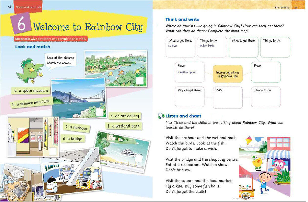 4B Unit 6 Welcome to Rainbow City绘本故事第2页