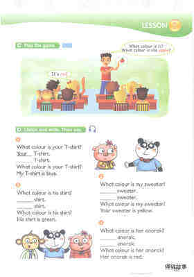 14 What colour is your T-shirt?绘本故事第5页