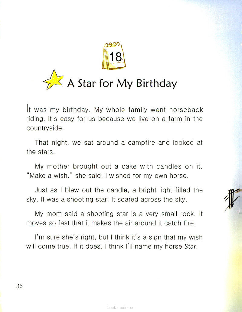 A Star for My Birthday绘本故事第2页