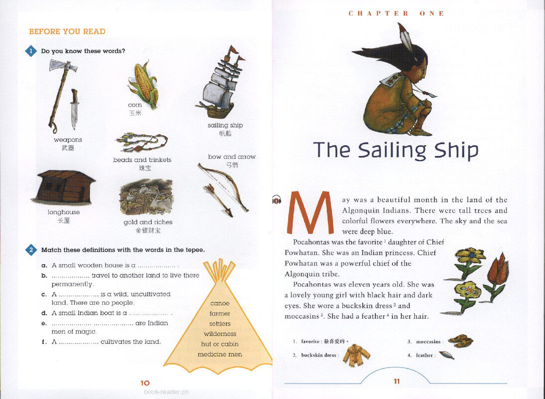 The True Story of Pocahontas绘本故事第4页