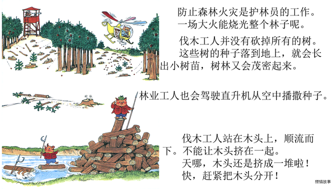 忙忙碌碌镇7：木材厂绘本故事第4页