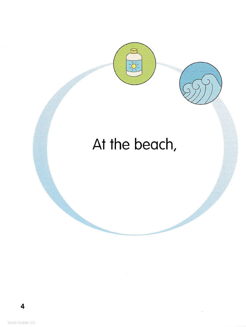 2D-At the Beach绘本故事第5页