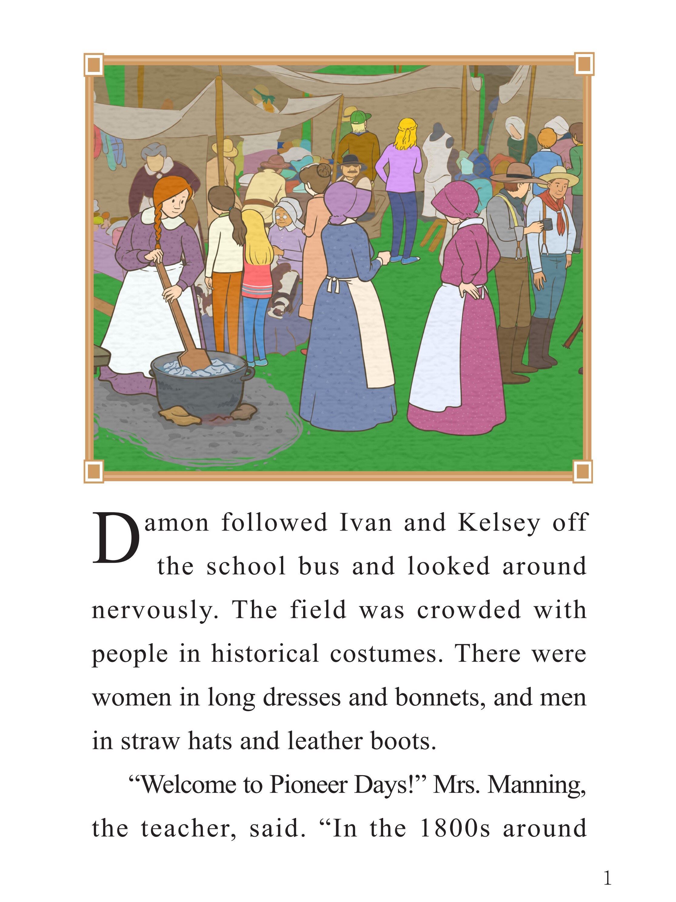 Pioneer Days绘本故事第2页