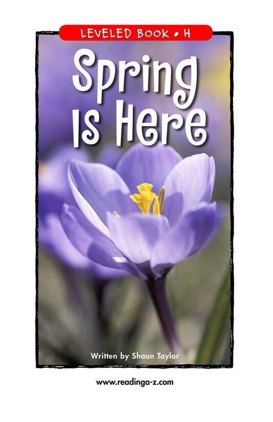 Spring Is Here绘本故事第2页