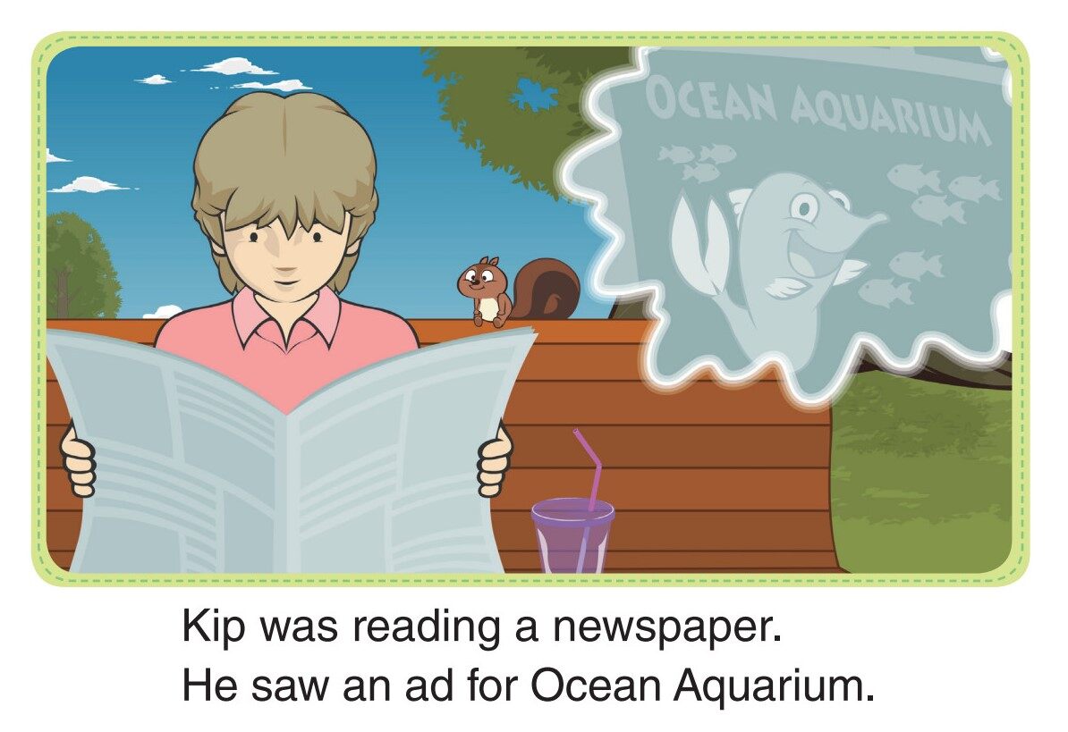 Looking at a Newspaper绘本故事第2页