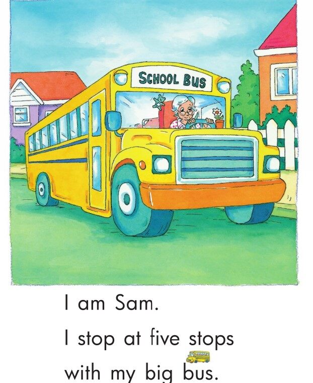 Five Bus Stops绘本故事第3页