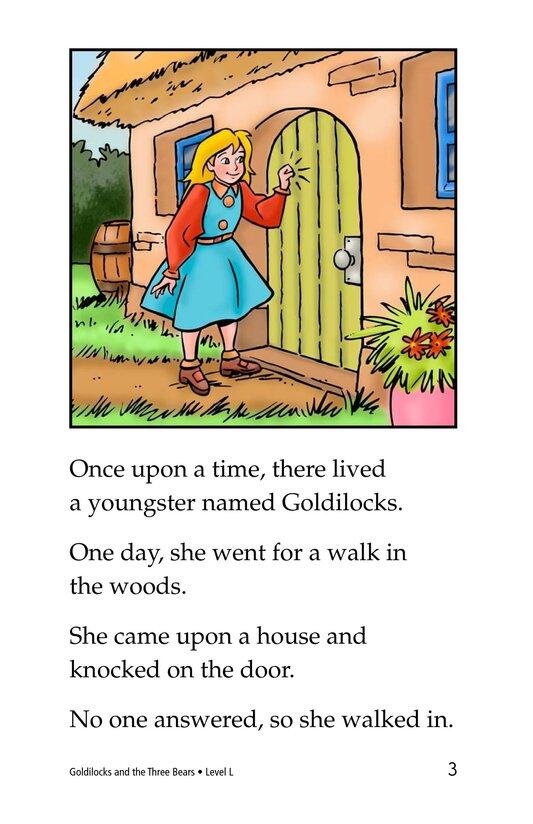 Goldilocks and the Three Bears绘本故事第3页