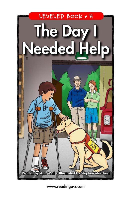 The Day I Needed Help绘本故事第2页