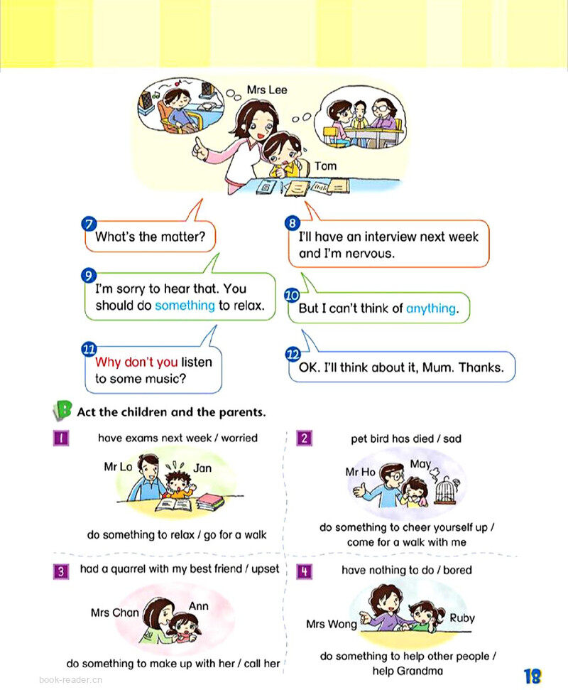 3 Getting advice绘本故事第4页