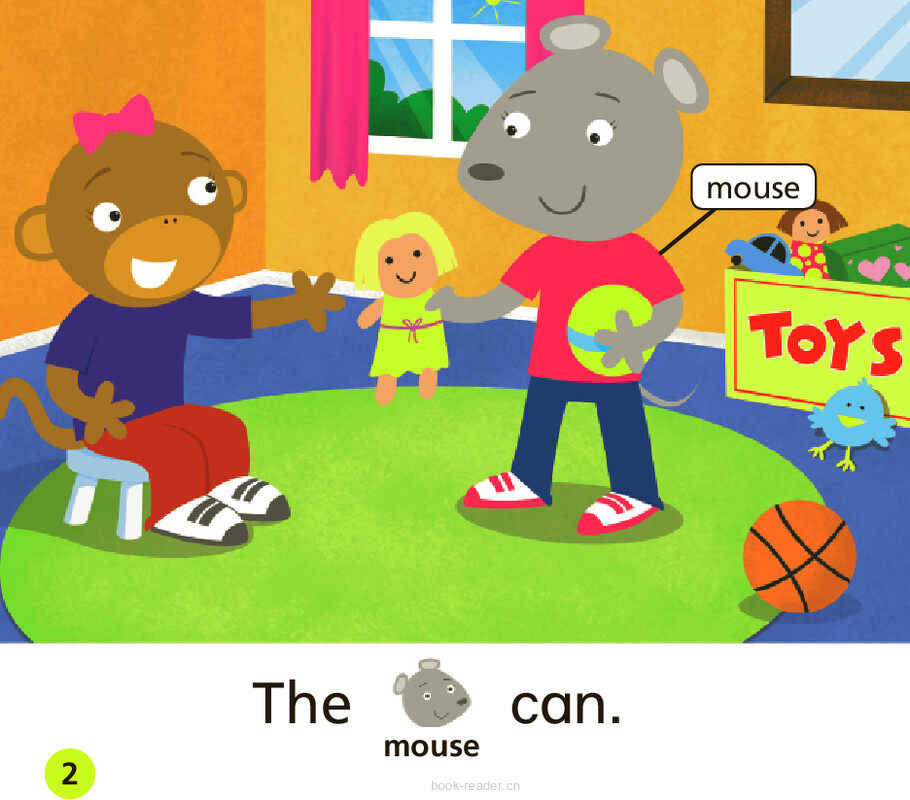 GK ELL U01W1 Mouse and Monkey绘本故事第3页