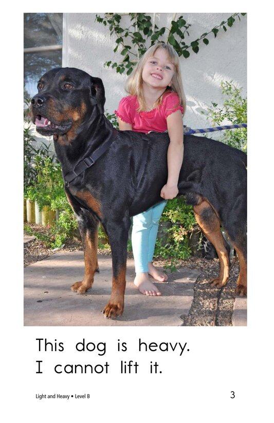 Light and Heavy绘本故事第3页