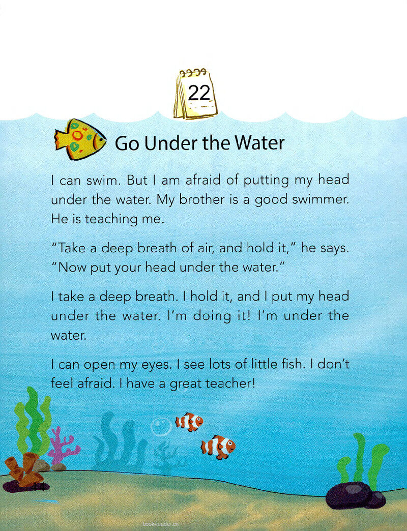 Go Under the Water绘本故事第2页
