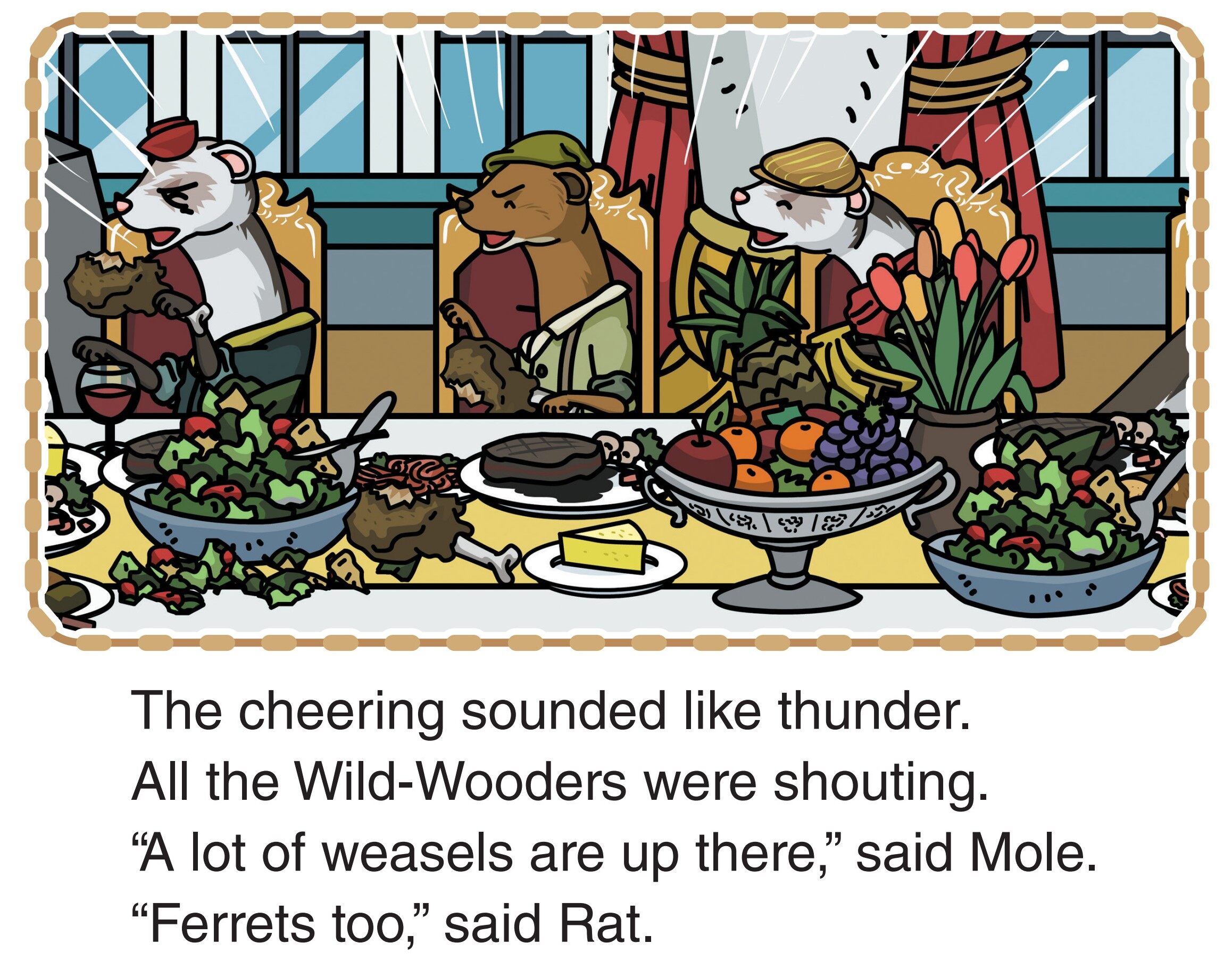 The Weasels’ Party绘本故事第4页