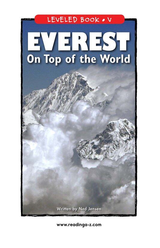 Everest On Top of the World绘本故事第2页