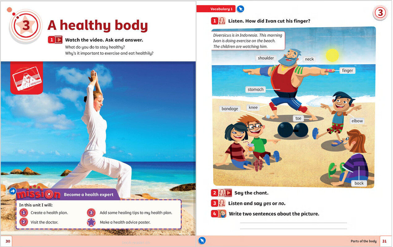 03 A healthy body绘本故事第2页