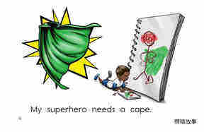 Make a Superhero!绘本故事第4页