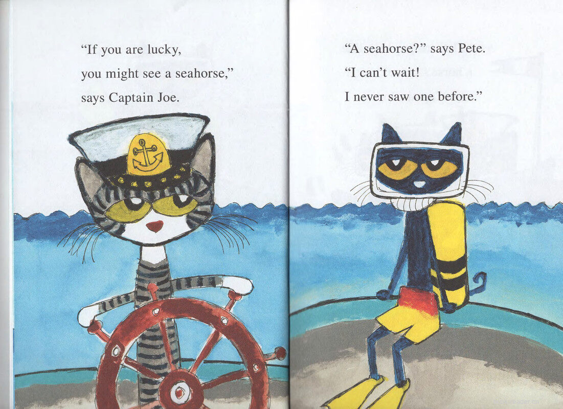 Pete the Cat Scuba-cat绘本故事第4页
