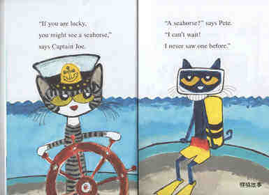 Pete the Cat Scuba-cat绘本故事第4页