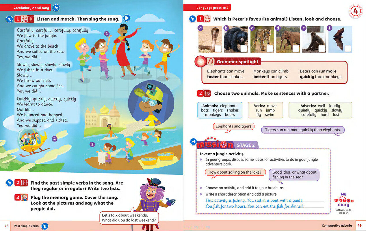 04 Fun in the jungle绘本故事第4页