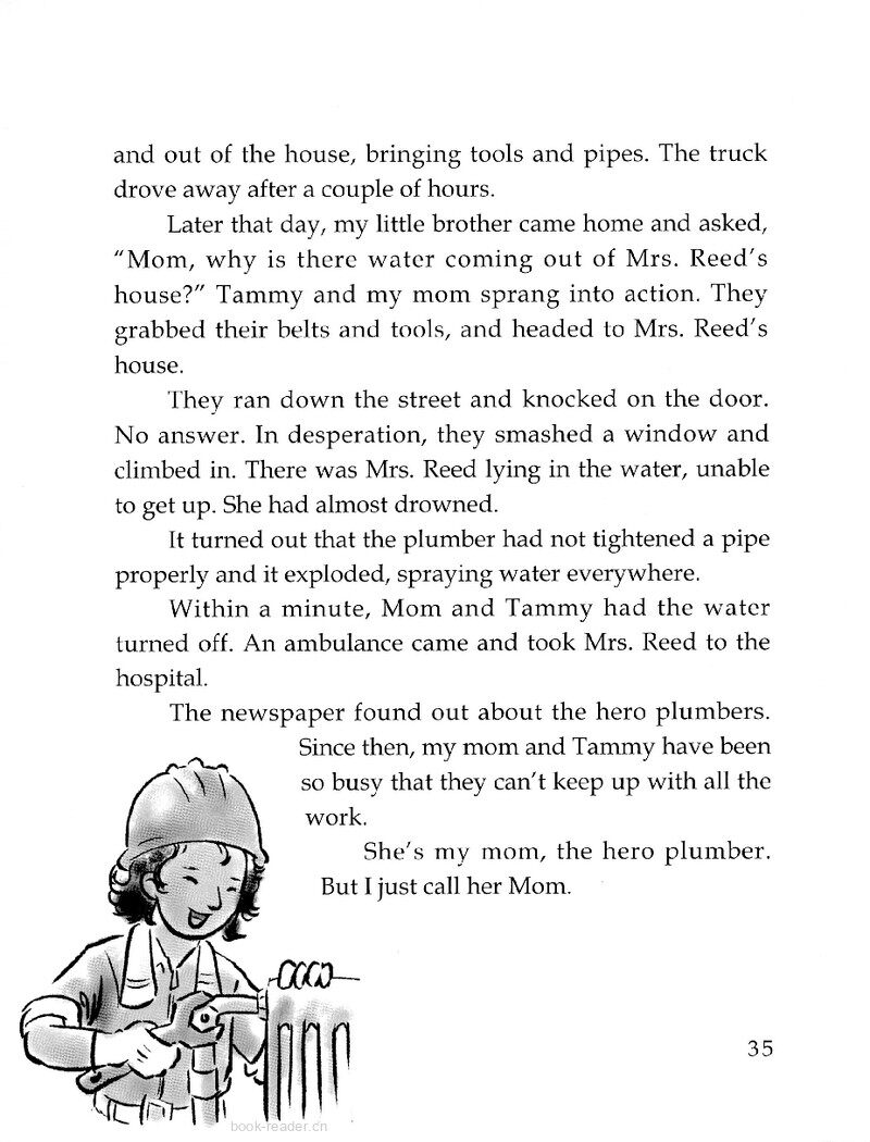 My Mother, the Plumber绘本故事第3页