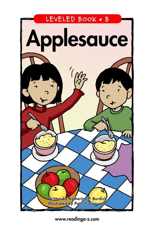 Applesauce绘本故事第2页