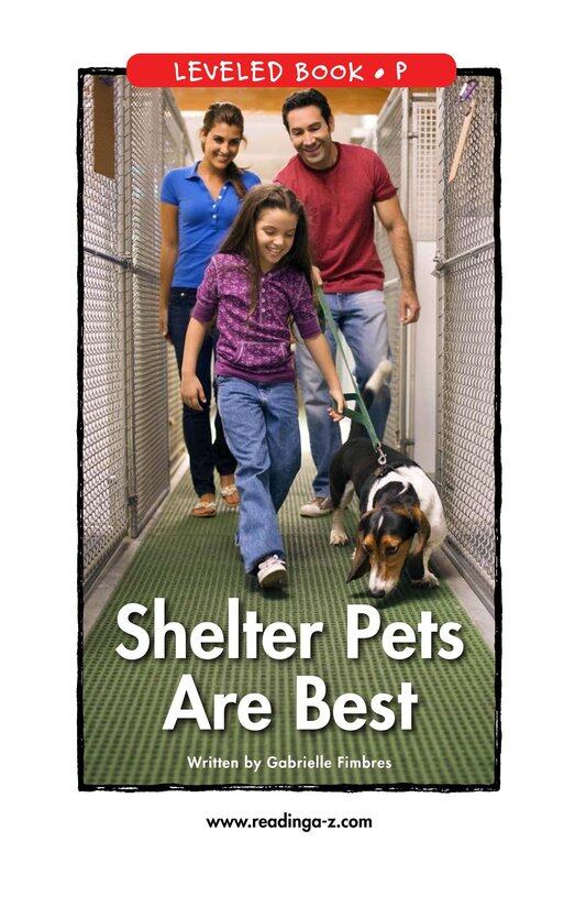 Shelter Pets Are Best绘本故事第2页
