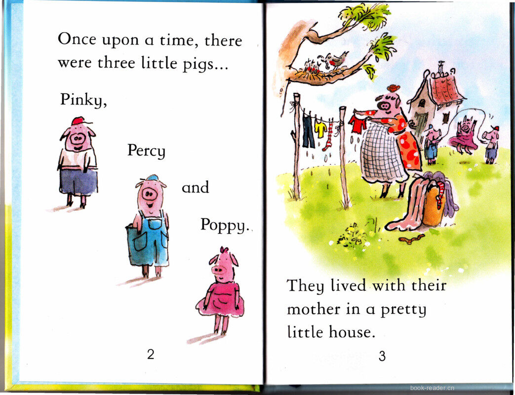 The Three Little Pigs绘本故事第3页