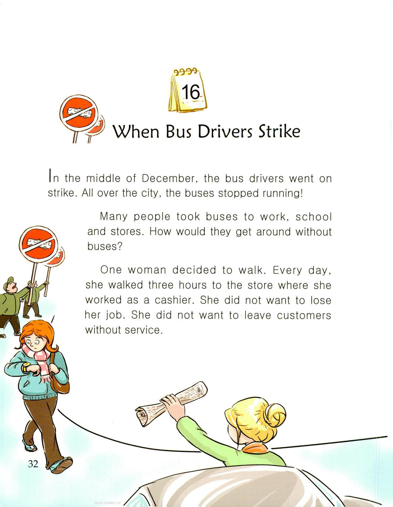 When Bus Drivers Strike绘本故事第2页