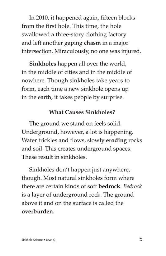 Sinkhole Science绘本故事第4页